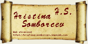 Hristina Somborčev vizit kartica
